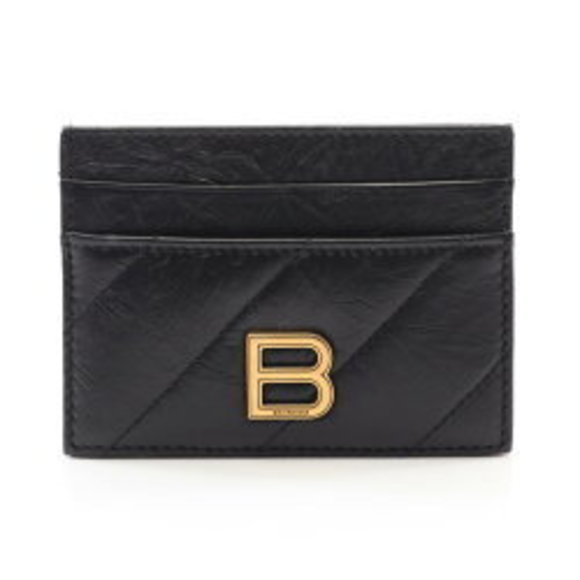 BALENCIAGA CRUSH Case Leather Black - Picture 1 of 4